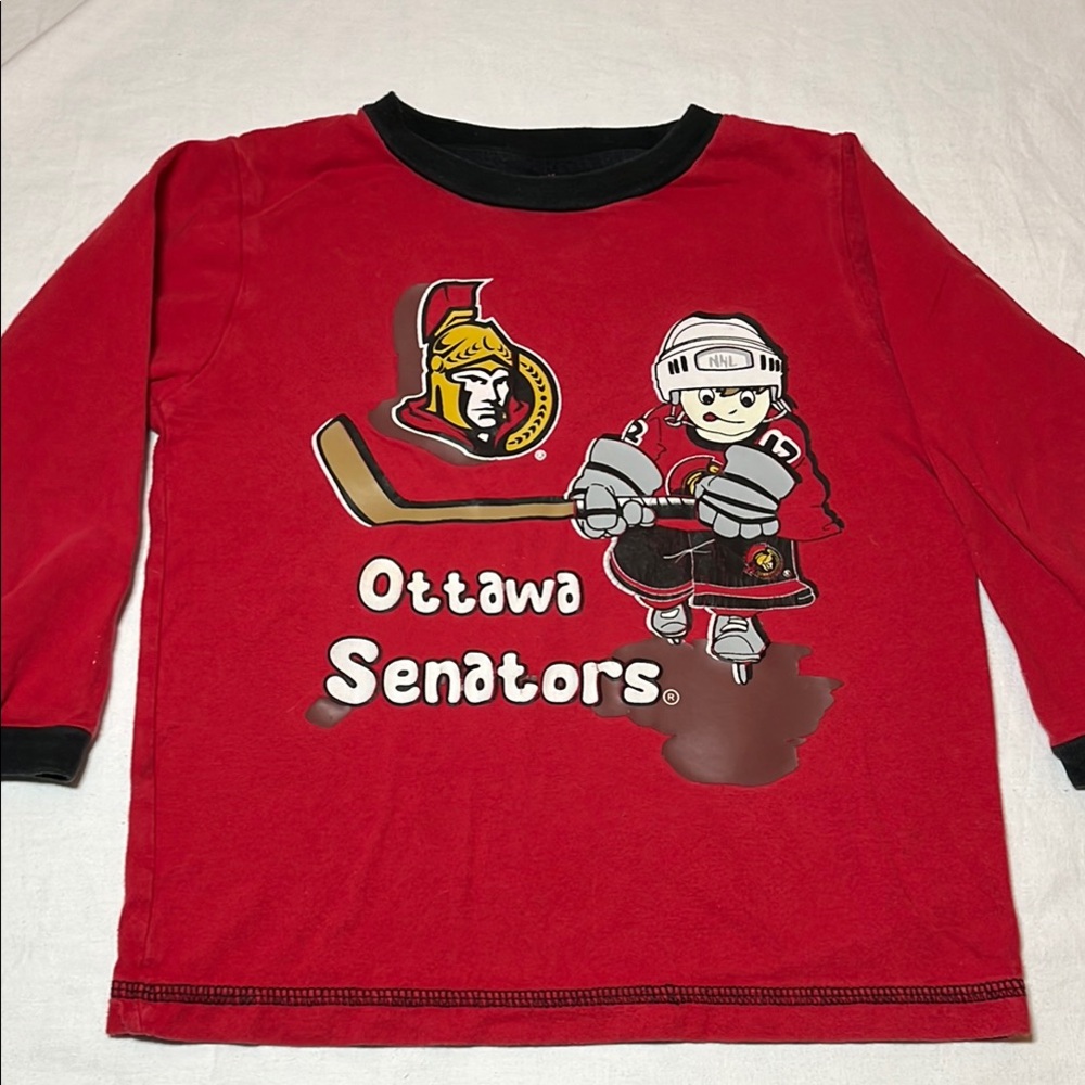 3T Ottawa Senators Kids Red Long Sleeve Shirt
